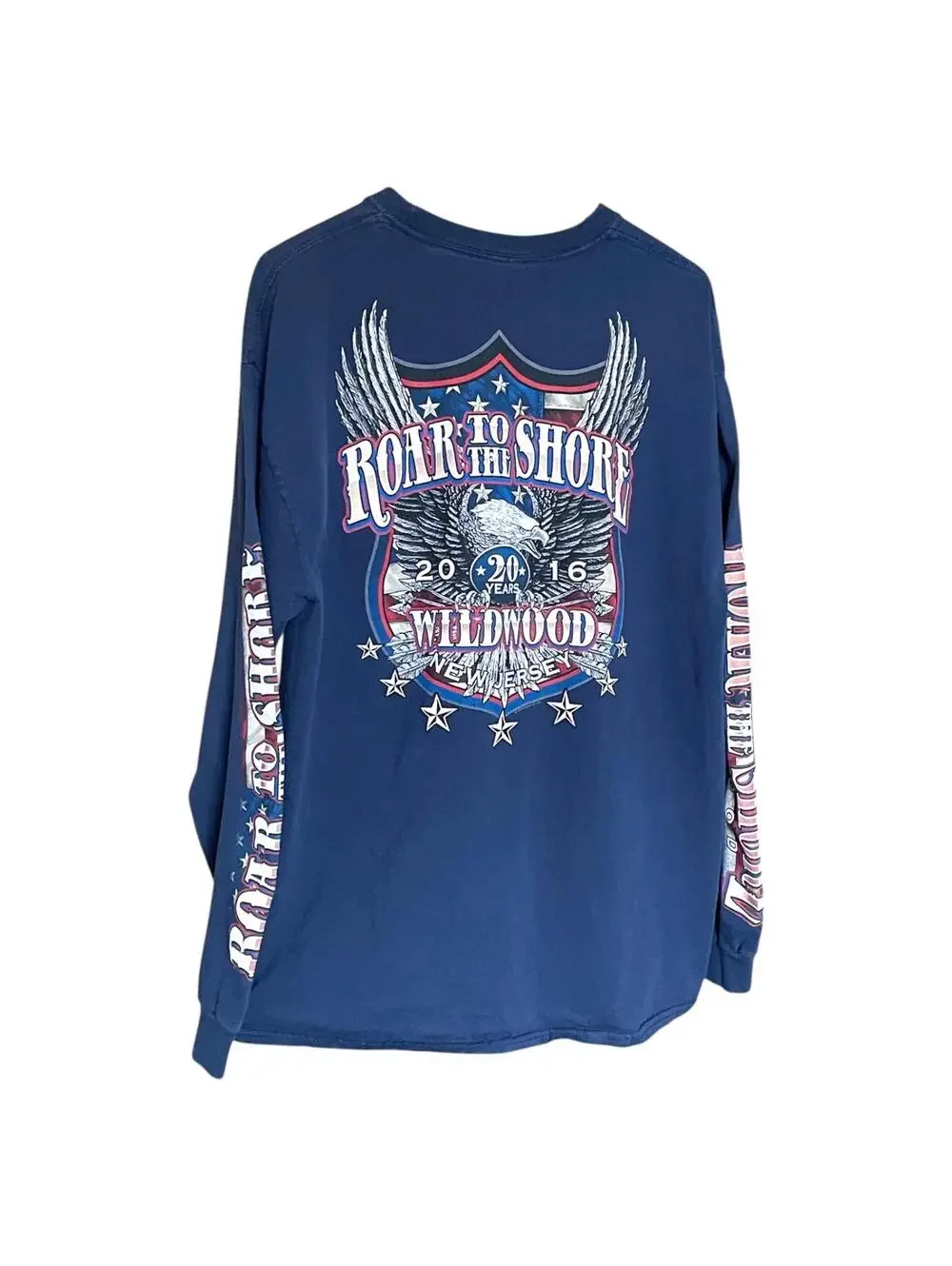 Roar To The Shore 2016 Mens XL LS T-shirt Biker Graphic